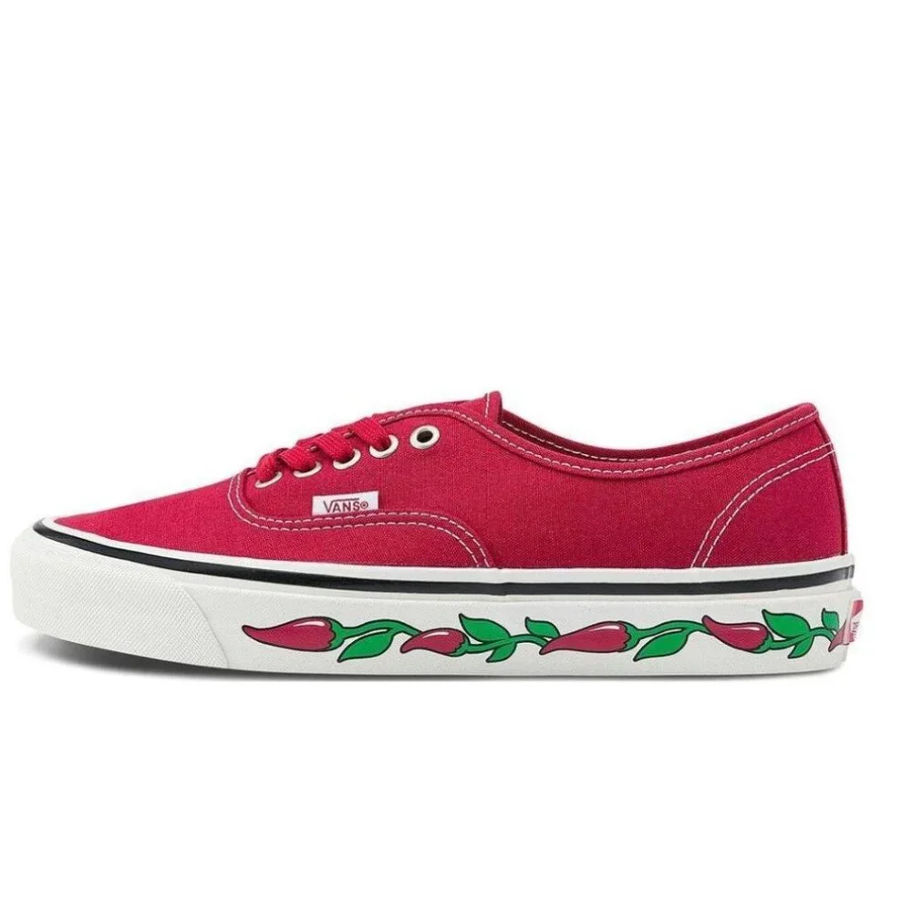 NEW Vans Women's Red Authentic 44 Dx 'Hot N Sweet Chili Pepper' Red M 7.5 W 9